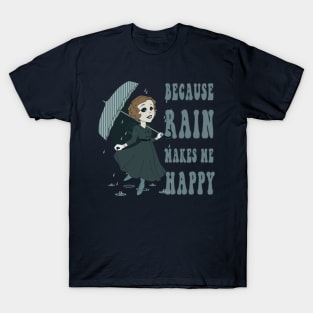 Old Cartoon Style pin up - Rain T-Shirt